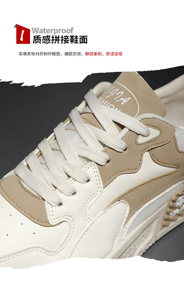 New Autumn Men's Sneakers Men's Comfortable Platform Shoes 2023 Trend Lace-up Vulcanized Shoes White Casual Sneakers Zapatillas.