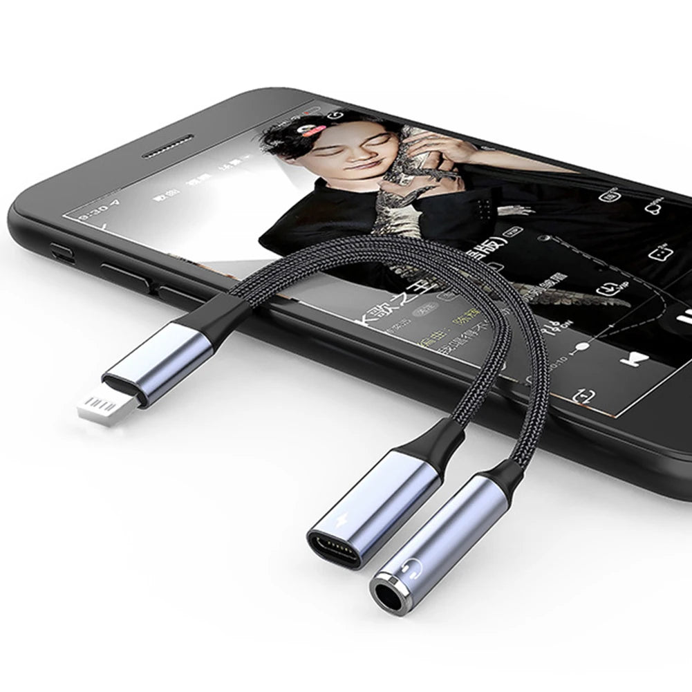 Lightning To 3 5 MM Jack AUX Cable Adapter For iPhone 12 13 14 Pro Adapter Headphone Connector Audio Splitter iphone accessories.