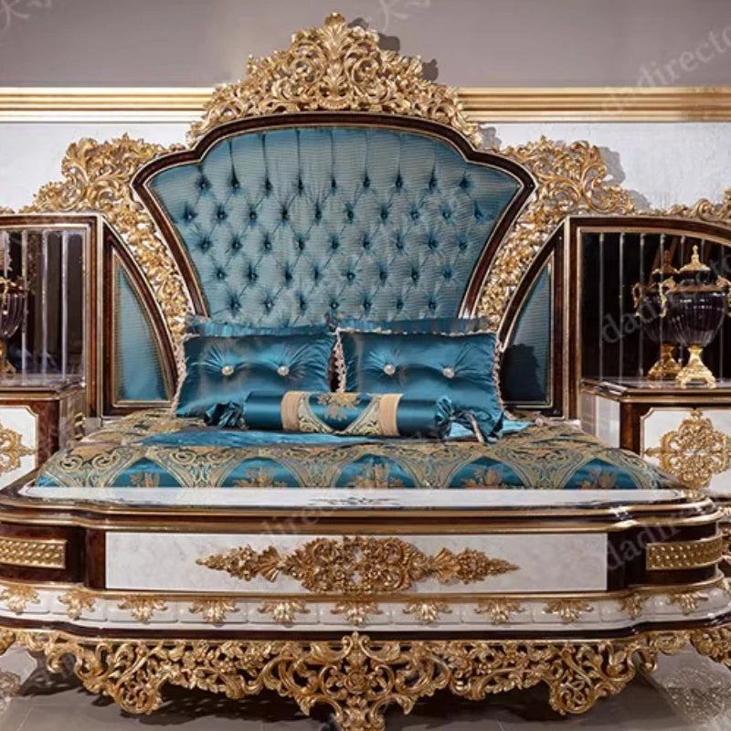 Europäische Prinzessin Bett Schlafen Ästhetik Hochzeit Hohe Qualität Erwachsene Ungewöhnliche Designer Bett Schlafzimmer Mode Muebles Möbel