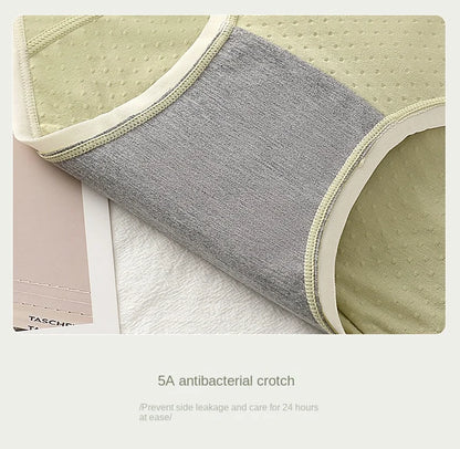 Physiological Period Leak Proof Menstrual Panties Breathable Seamless Soft Fabric Women Underwear Breifs Mesh Sanitary Pants XL