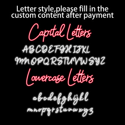 Benutzerdefinierte Neon Zeichen LED Vorname Licht Kinder Name Neon personalisierte Zeichen Teenager Zimmer Dekor Neon Led Lampe für Schlafzimmer Wand Dekor.