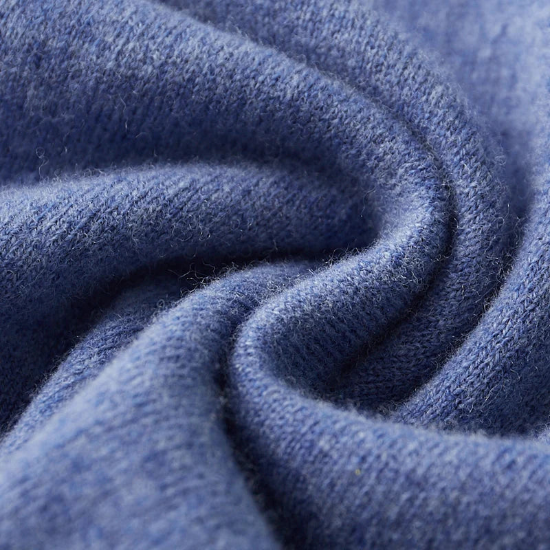 2025 Men's Autumn And Winter 100% Merino Pure Wool Knitted Sweater Men's Business Casual Knitted Polo Collar Pullover Top YJ1815.