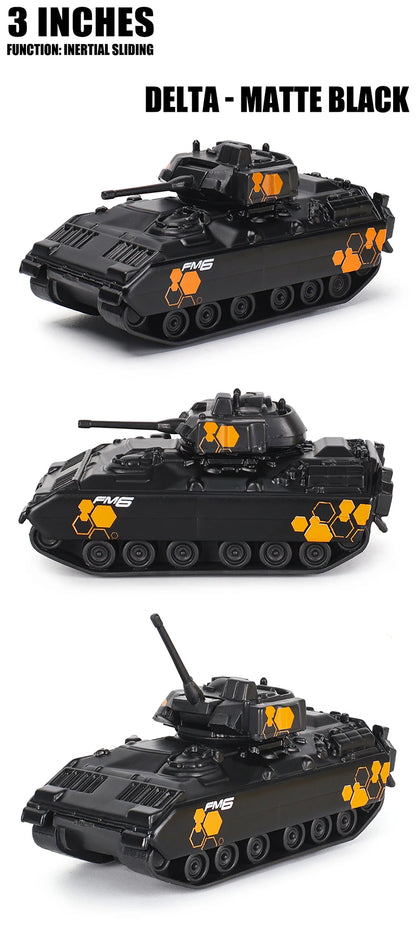 Maisto 3-inch military series model Tank armored vehicle classic static car alloy die-casting car model collection gift toy.