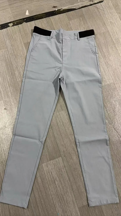 Men's Casual Breathable Cotton Long Pants All Season Versatile Business Style Comfortable Fit Youth Fashionable Loose Fit.