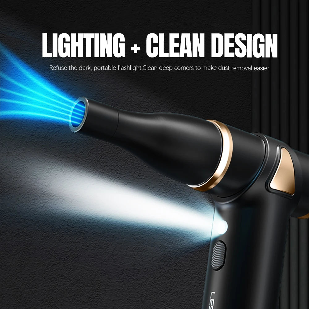 New Wireless Hair Dryer Multifunctional Outdoor Barbecue Carbon Blowing Dust Removal Portable Charging High Speed Hair Dryer