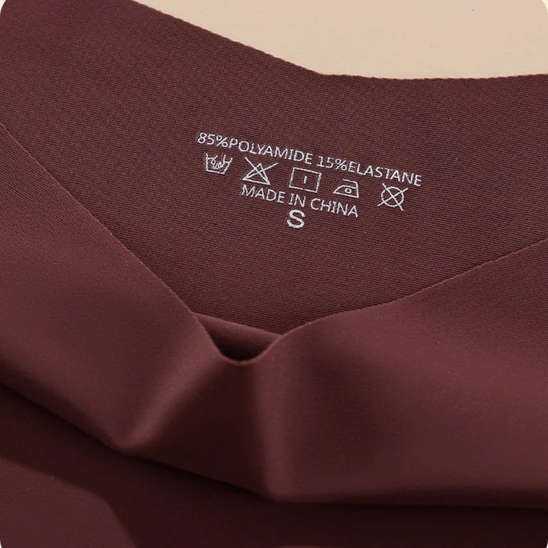 3PCS SET High Waist Panties Ice Silk Seamless Panty for Women Plus Size Sexy Comfortable Breathable Underwear S-3XL.