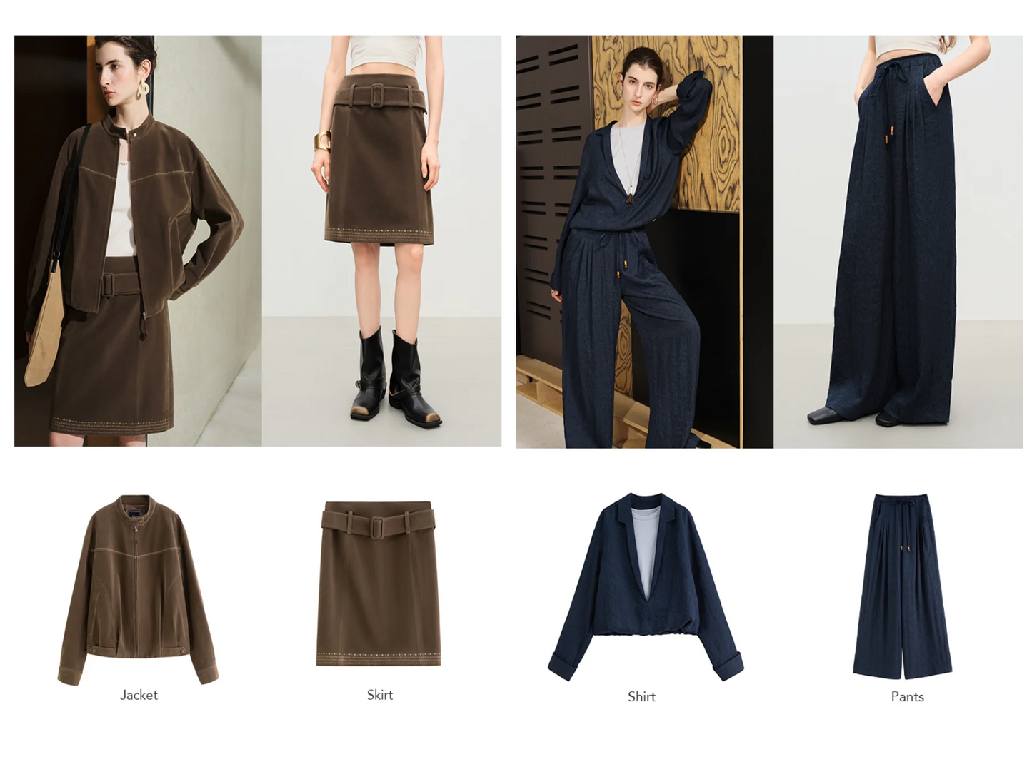 FSLE 【Premium-Serie】Herbst-Urlaub, lockeres Set, Oberteil, Hose für Damen, 2025, Neuankömmling, V-Ausschnitt, schickes, elegantes zweiteiliges Set, altes Geld