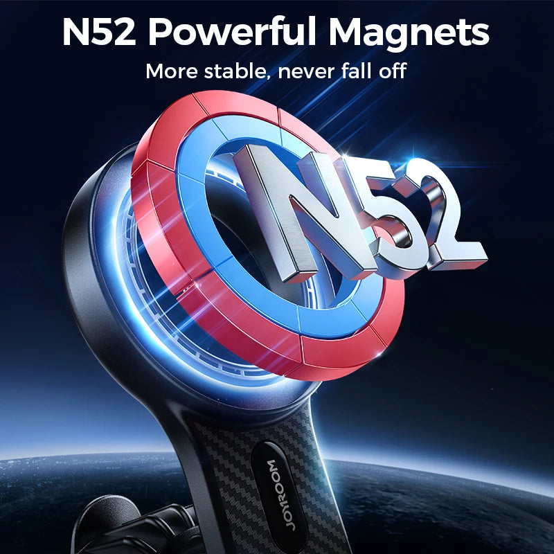 Joyroom Magnetic Car Phone Holder Universal Strong Car Air Vent Phone Mount Compatible with iPhone Samsung LG Google Pixel, etc.