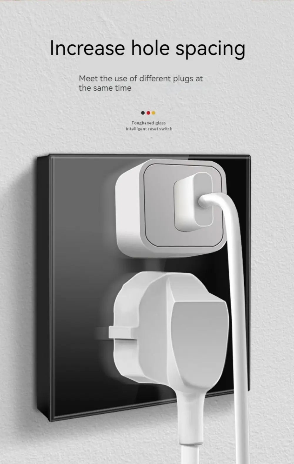 Glasscheibe Wand schalter LED europäische 16a Steckdose Retro Kippschalter eu uk Standard 2-Wege-Buchse 1-4gang USB Home Dekoration.