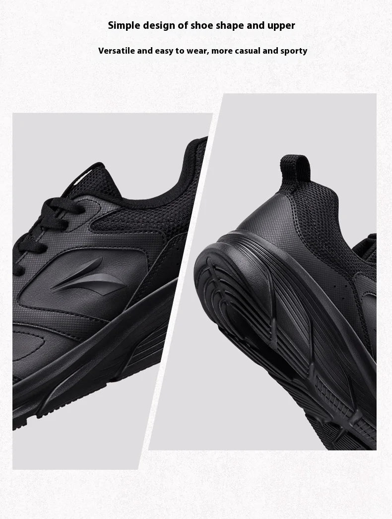 361 Degrees Men Running Shoes Lightweight Cushioning Leather Waterproof Casual Rebound Jogging Non-Slip Sneakers male 672432227.