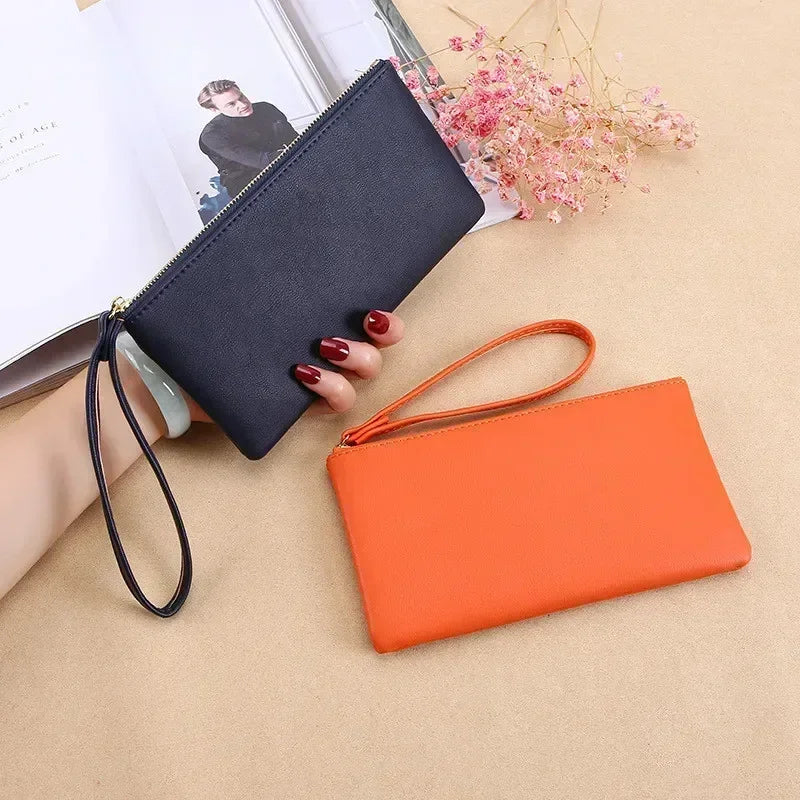 2021 New Zipper Ladies Long Wallet Coin Purse Wallet PU Fashion Clutch Bag Large Capacity Ladies Wallet.