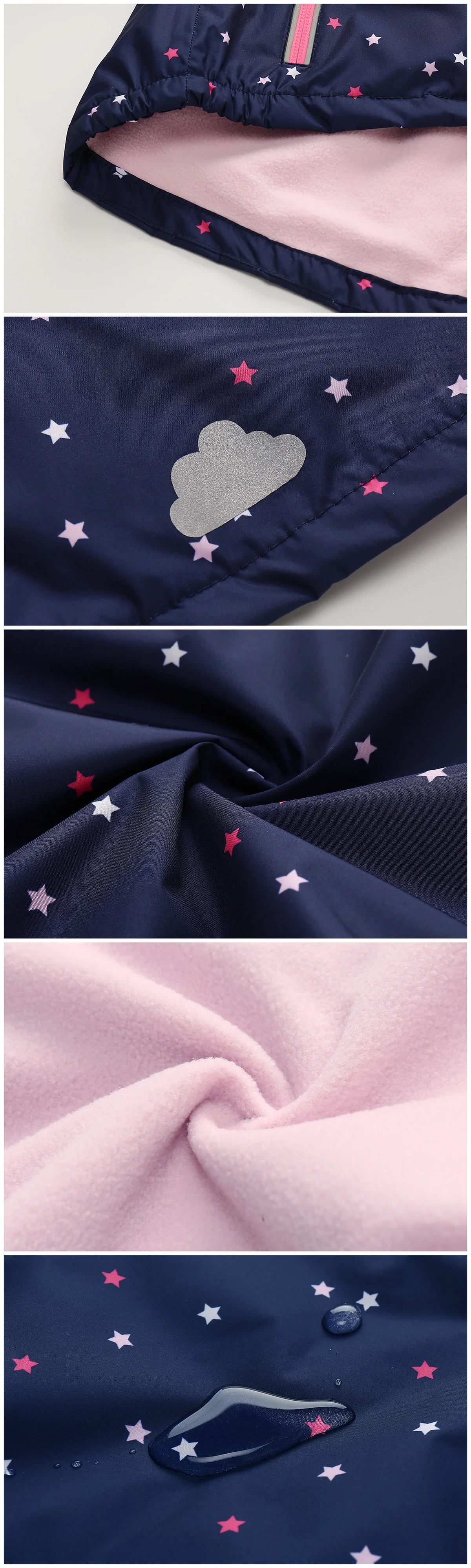 HONEYKING Children's Clothing Sets Raincoat Suit Baby Waterproof Overalls Pants Girls Jumpsuit For Kids Jacket And Trousers Set.