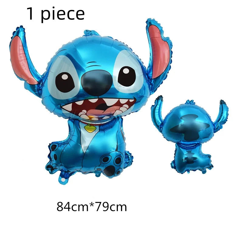 Niedliche Cartoon-Lilo und Stitch-Luftballons, alles Gute zum Geburtstag, Party, Babyparty, Dekorationen, Kindergeschenke, Einweggeschirr