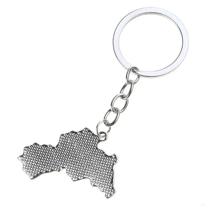 U2JF Unisex Kurdistan Map Pendant Necklace for Women Men Choker Keychain Gift.