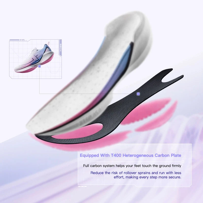 Xtep 360X Professional Running shoes Men's Carbon Plate Marathon PB Sport Shoe Lightweight ETPU Material Sneakers 976119110080.