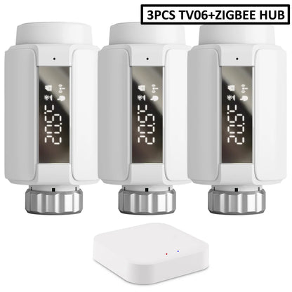 WIFI & Zigbee Thermostatic Radiator Valve Smart Radiator Actuator TRV Temperature Controller Voice Control via Tuya Zigbee2MQTT