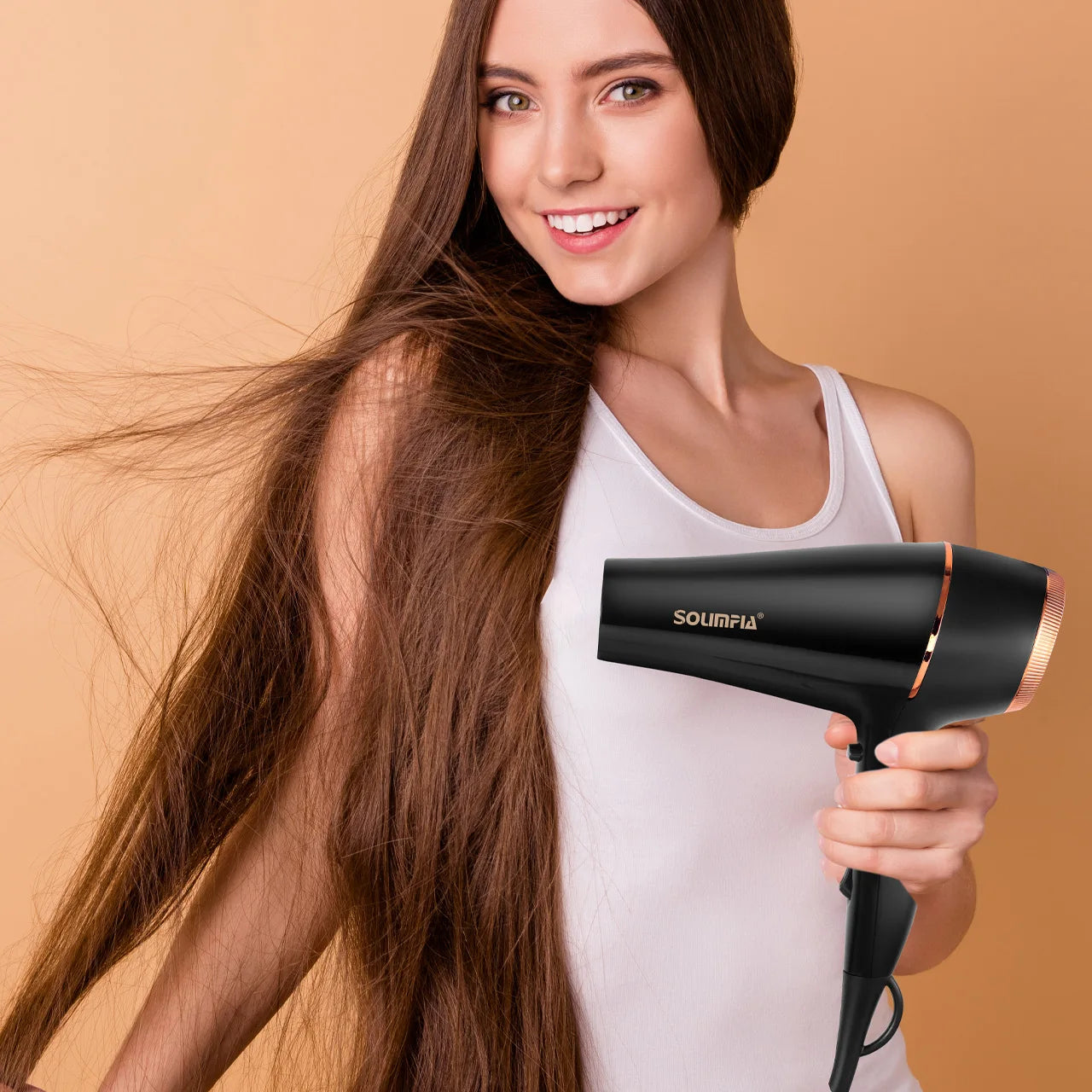 6-Level Professional Hair Dryer Salon Industrial Grade Quick Drying High Temperature Hair Styling Tool Barbecue for Home