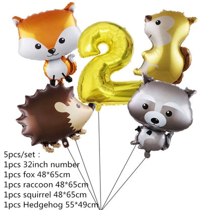 1–12 Monate Foto-Banner, Wald-Foto-Banner, alles Gute zum Geburtstag, Party-Dekoration, Babyparty, 1. Geburtstag, Junge, Mädchen, 12-Monats-Foto-Banner