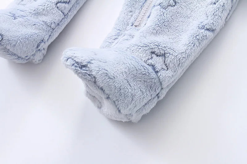 Weiche Neugeborene Baby Kleidung Flanell Herbst Winter Baby Jungen Mädchen Overall Cartoon Neugeborenen Body Warme Strampler für Babys 0-12M.