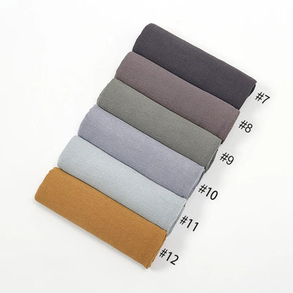 New Arrival Crinkle Rayon Hijab Women Muslim Scarf Shawls Solid Headscarf Wraps Big Size Plain Islamic Turban Headbands Foulard.