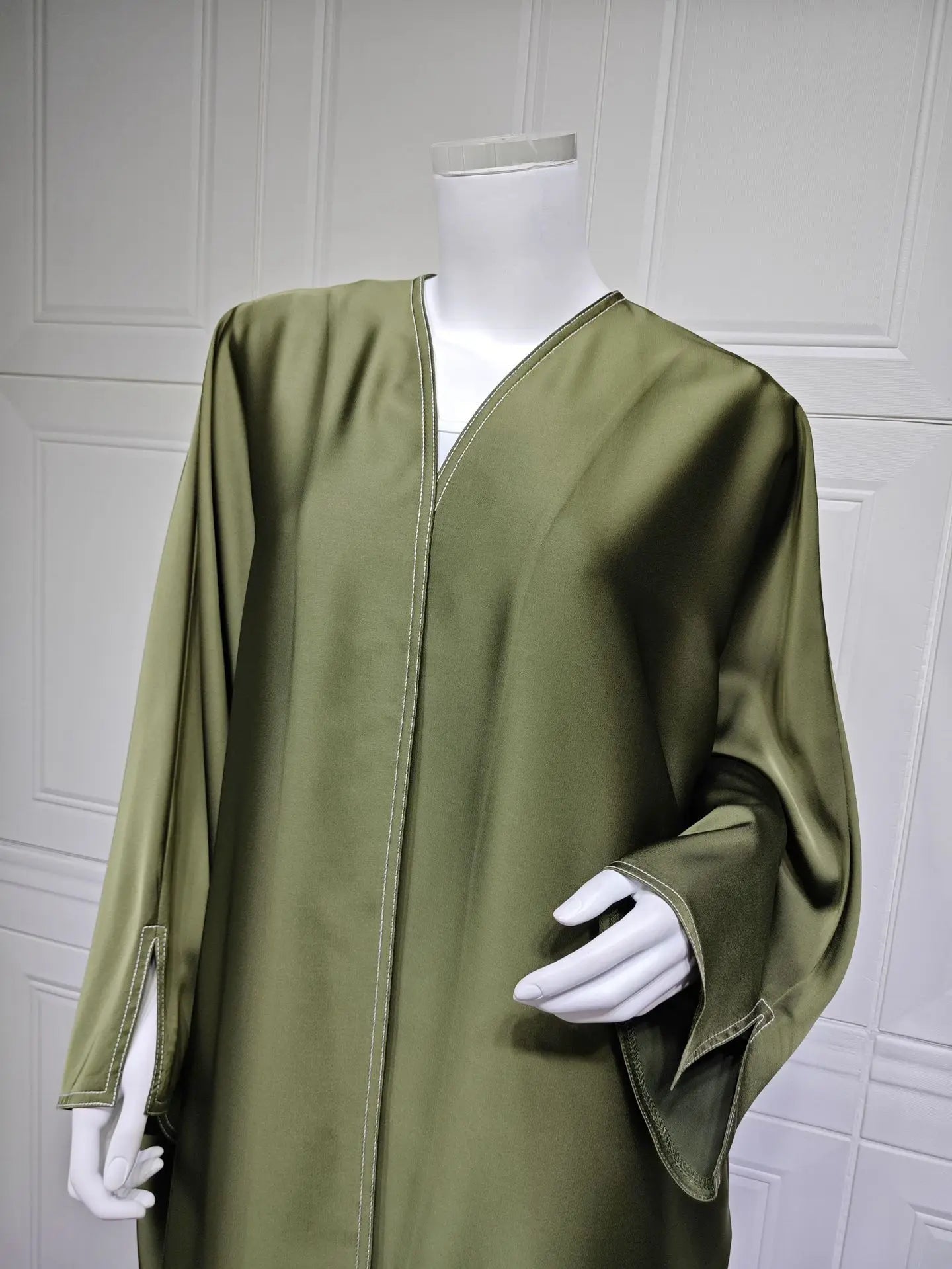 Ramadan Satin Open Kimono Abaya Dubai Luxury 2025 Muslim Kaftan Dress Abayas Women Islam Clothing Robe Femme Musulmane Kebaya