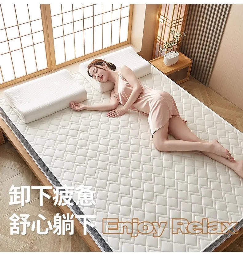 Naturlatex-Matratze, Zuhause, Schlafzimmer, Tatami, Memory, Wattepad, gepolstert, Vermietung, einzelner Studentenwohnheim, verdickt