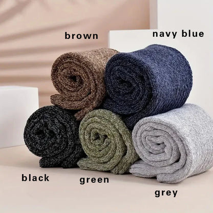 5 Pairs Winter Warm Men’s Socks thick Male Women Socks Super Thicker Solid Socks Winter Socks Against Cold Snow Terry Socks.