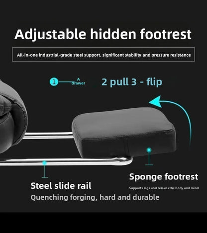 Drehbarer, anhebbarer mobiler E-Sport-Stuhl, bequemer Bürostuhl zum Liegen und Sitzen