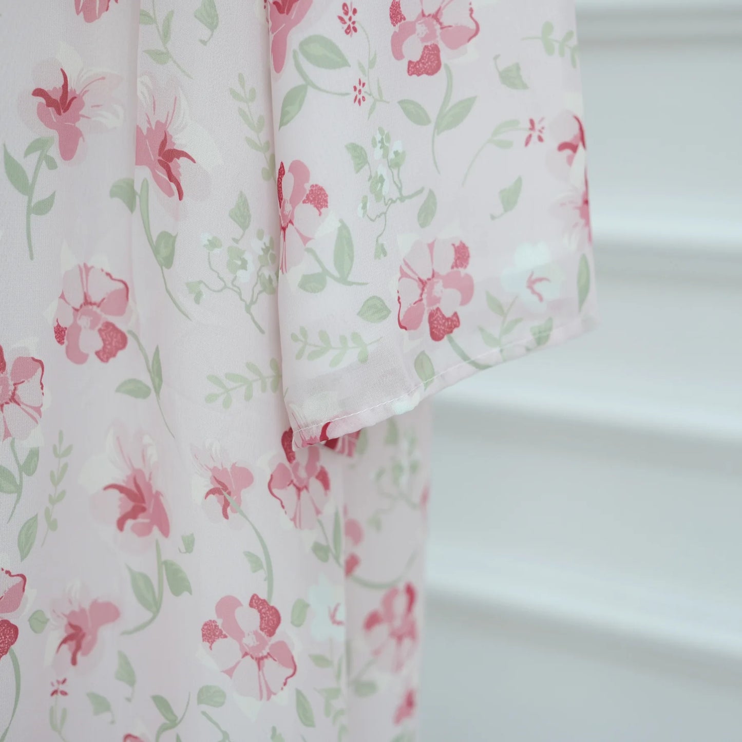 Muslim Abaya Set Luxury EID Islamic Kimono Muslim Women Dress Floral Printed Chiffon Modest Gorgeous Dubai Abaya Dress Suit