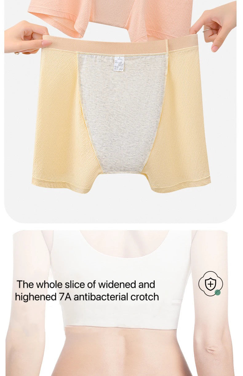 4pcs Women's Safety Pants Physiological Underwear High Waist Shorts Panties For Women Plus Size No Trace Leggings Safety Panty.