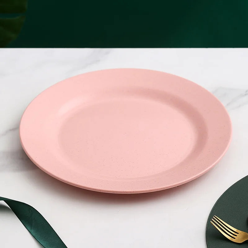 1/4/10PCS Blue Green Nordic Polypropylene Plates Dinnerware Tableware Eco Friendly Lightweight Kitchen Dishes Safe Dinner Plates.