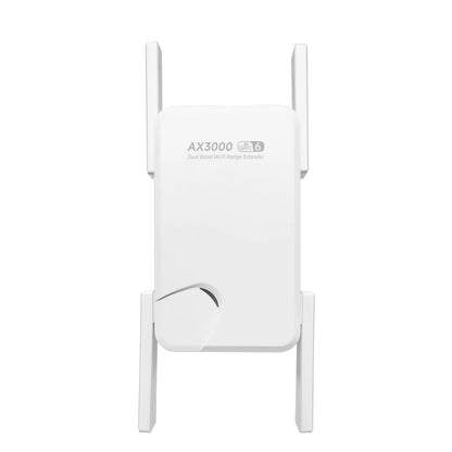 WIFI6 AX3000 Gigabit Wireless Repeater Router Dual Band 2.4/5Ghz Signal Booster 4 High-gain Antenna Long Range Amplifer for Home.