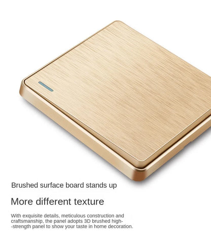 Gold 13A UK Stecker USB Steckdose, Haushalt elektrische licht schalter, universal 5 loch Dual Buchse mit USB Ladegerät, AC110-250V.