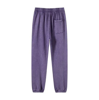 Vier Jahreszeiten Neue Mode Für Männer Casual Trendy Amerikanischen Gewaschen Gewachst Lose Einfarbig Hosen Gerade Jogger Hosen Männliche Hosen