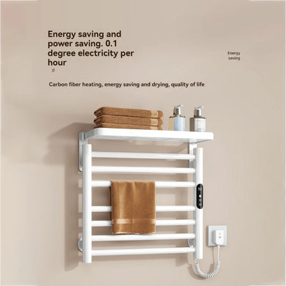 Bad Smart Touch Heizung Intelligente Elektrische Beheizte Handtuch Rack Edelstahl Temperatur Digital Display Handtuch Trockner