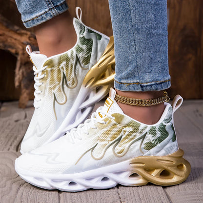 YRZL Womens Sneakers Lightweight Summer Woman Casual Sports Shoes Men Breathable Jogging Trainers Walking Tenis Ladies Shoes