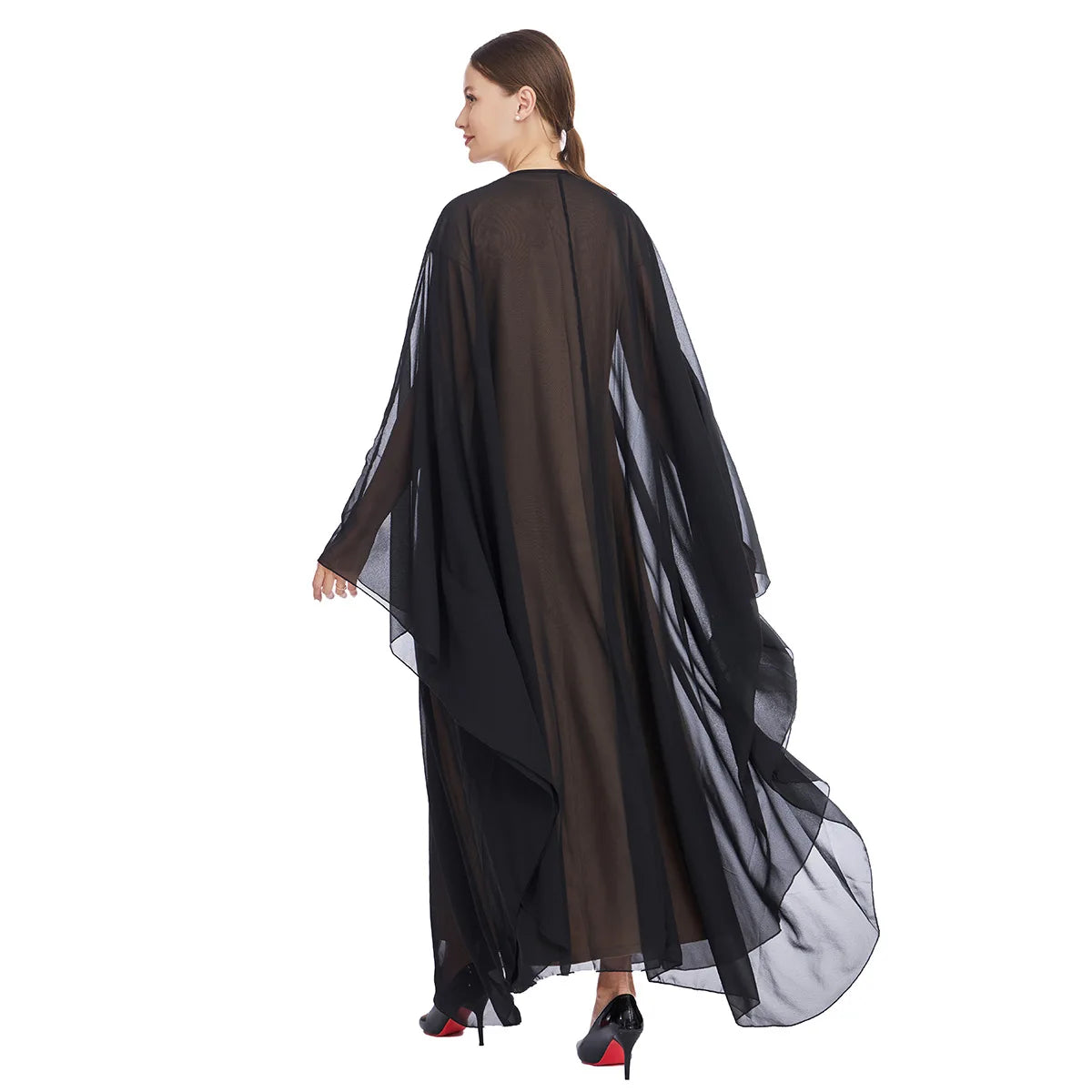 Ramadan Muslim Sets for Women Chiffon Kimono Jalabiya Long Dress Dubai Abaya Turkey Kaftan Eid Kebaya Caftan Marocain Femme Robe.