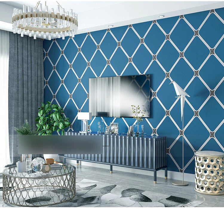 Hirschleder-Samttapete, nordische geometrische Muster, Linien, moderne, minimalistische, vertikale Streifen, Wohnzimmer-TV-Hintergrundtapete