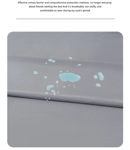 3/4pcs Solid Beding Set, Waterproof Fitted sheet & Bed Sheet & Pillowcases Soft, Queen, KIng, Full, Twin Size, White and Gray.