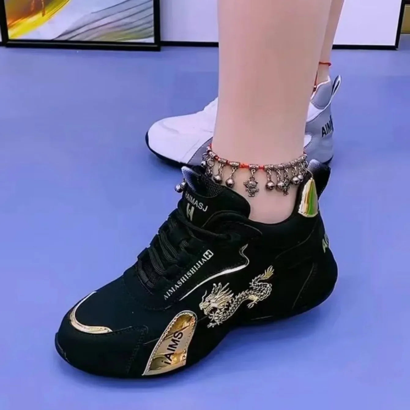 Women Designer Sneakers 2024 Summer Leather Waterproof Casual Sports Shoes Women Lightweight Breathable Non-slip Platform Shoes.