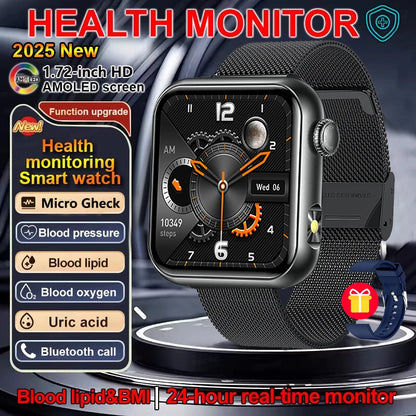 2025 New LED Women AI Smart Diagnosis Smart Watch HRV+PPG Blood Pressure Blood oxygen Health monitor IP68 NFC Smartwatches ﻿