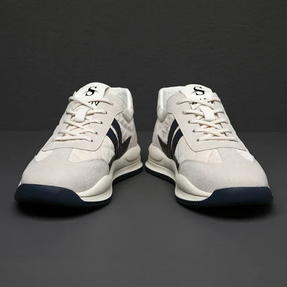 Genuine Leather Lift Sneakers Men Height Increase Insoles 6/8cm High Quality Elevator Shoes Comfortable Breathable Casual Sports.