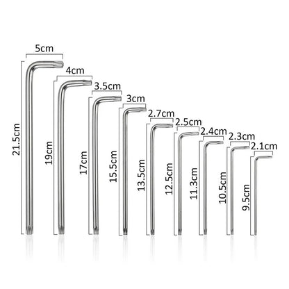 9 stücke L-Typ Doppel-Ende-Schraubendreher Inbusschlüssel Set Schlüssel Torx Spanner 9 Größen Für Auto Mechanische Reparatur hand Werkzeuge