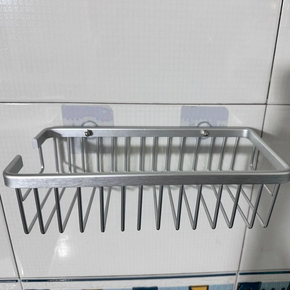 Bad Zubehör Regal Organizer Dusche Küche Lagerung Rack Wand Raum Aluminium Wc Shampoo Halter Regale 25CM