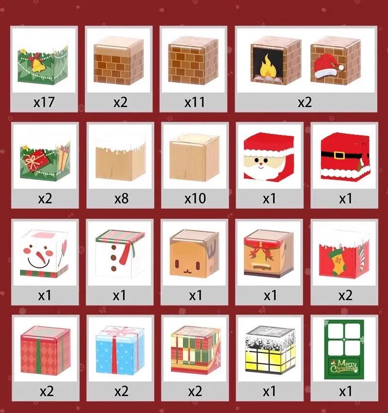 Christmas Gift Magnetic Building Blocks  STEM Educational Toys for KidsStem Montessori Stacking Cubes Construction Set.