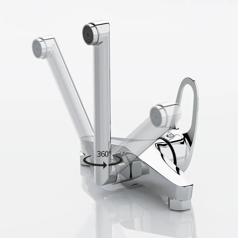 Kitchen Faucet Mixers Wall Mounted Single Handle Mixer Tap Sink Faucet Rotation Hot Cold Water Mixer Mop Pool Tap Basin Faucet