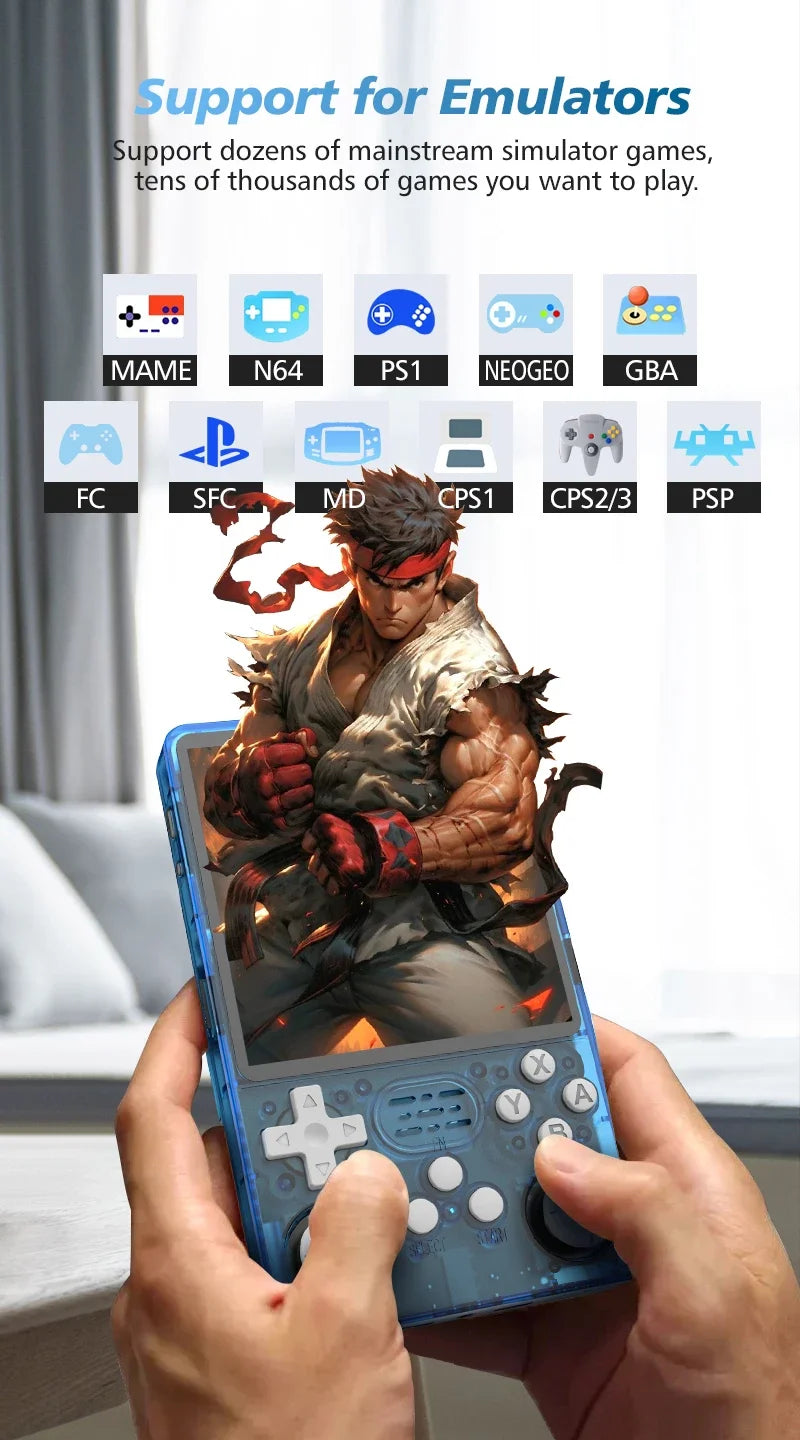 R36S R36Plus Retro Handheld Game Console Linux 64-bit System 4" IPS Screen RK3326 Portable Pocket Video Player For N64 PS1.