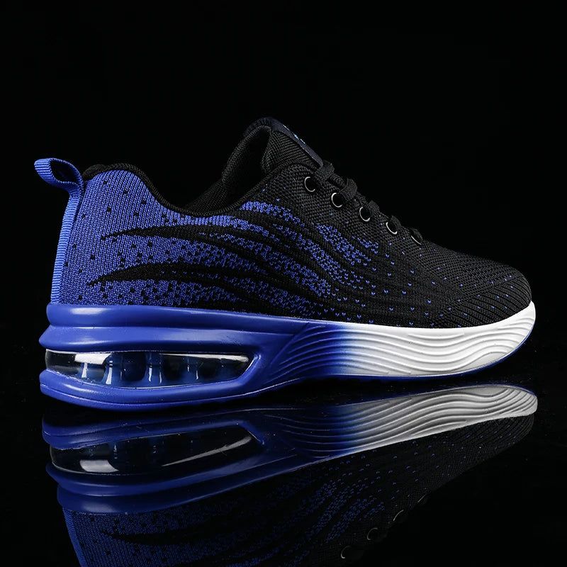 YRZL Men's Sneakers Summer Non Slip Breathable Mesh Tennis Shoes Male Lightweight Walking Shoes Casual Lace Up Sports Sneakers.