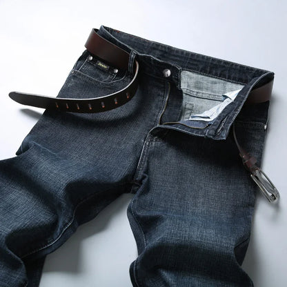 High Quality Mens Jeans Fashion Straight Denim Pants Men Classic Casual Jeans Male Plus Size Denim Trousers Ripped Jeans 28-40.