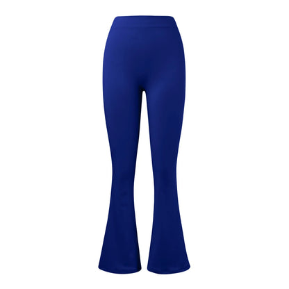 Fashion Micro Horn Leggings Women V-back Waist Sports Pants High Waist Push Up Butt Gym Pants Solid Slim Casual Leggings.